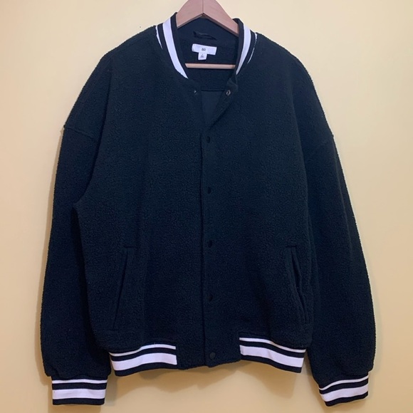 BP. | High Pile Fleece Unisex Varsity Casual Bomber Baseball Letterman Jacket M - Picture 3 of 17